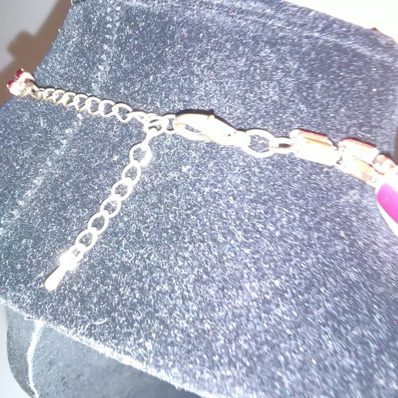 Layered Red Gold Necklace - Picture 10 of 10